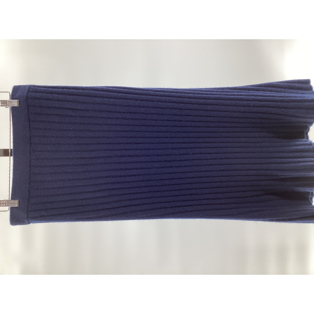 Quince Navy Ribbed Knit Maxi Skirt